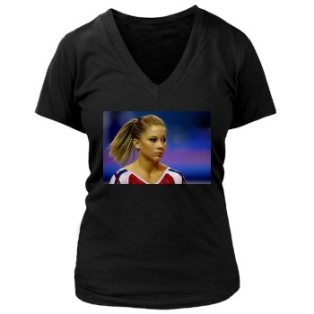 Shawn Johnson Women's Deep V-Neck TShirt