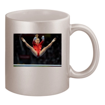 Shawn Johnson 11oz Metallic Silver Mug