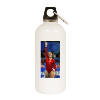 Shawn Johnson White Water Bottle With Carabiner