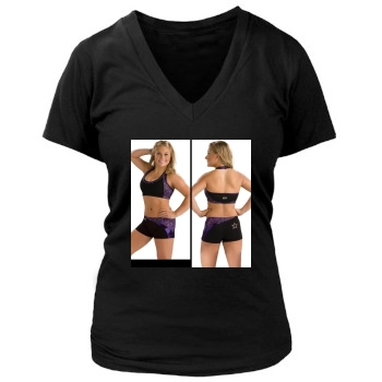 Shawn Johnson Women's Deep V-Neck TShirt