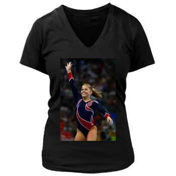 Shawn Johnson Women's Deep V-Neck TShirt