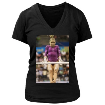 Shawn Johnson Women's Deep V-Neck TShirt