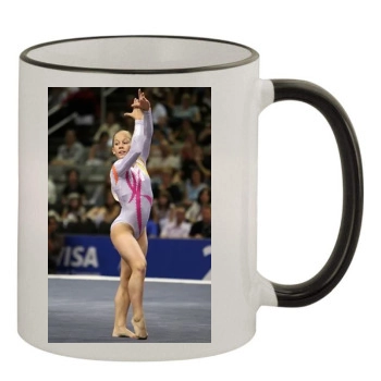 Shawn Johnson 11oz Colored Rim & Handle Mug