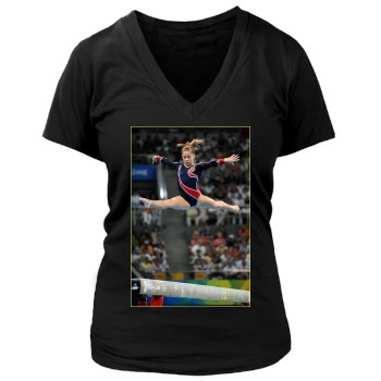 Shawn Johnson Women's Deep V-Neck TShirt