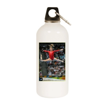 Shawn Johnson White Water Bottle With Carabiner