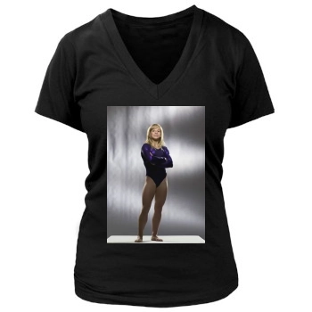 Shawn Johnson Women's Deep V-Neck TShirt