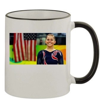 Shawn Johnson 11oz Colored Rim & Handle Mug