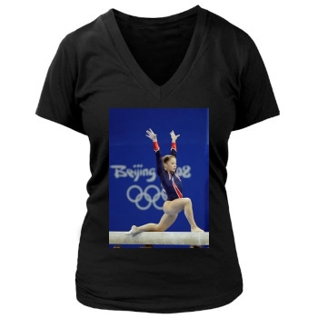 Shawn Johnson Women's Deep V-Neck TShirt