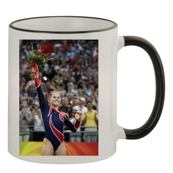 Shawn Johnson 11oz Colored Rim & Handle Mug