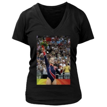 Shawn Johnson Women's Deep V-Neck TShirt