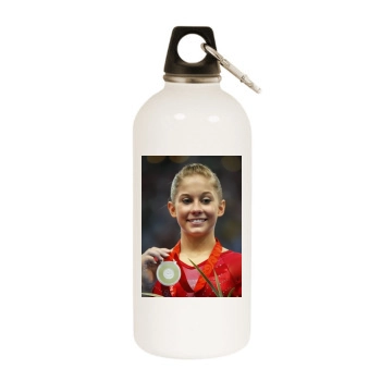 Shawn Johnson White Water Bottle With Carabiner