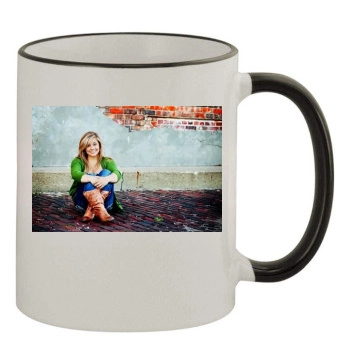 Shawn Johnson 11oz Colored Rim & Handle Mug