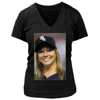 Shawn Johnson Women's Deep V-Neck TShirt