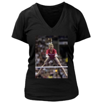 Shawn Johnson Women's Deep V-Neck TShirt