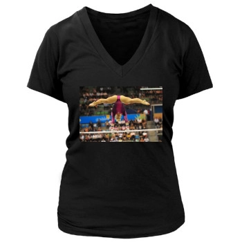 Shawn Johnson Women's Deep V-Neck TShirt