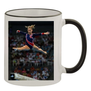 Shawn Johnson 11oz Colored Rim & Handle Mug