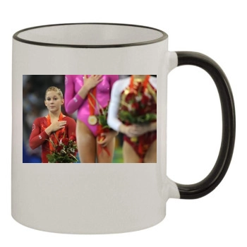 Shawn Johnson 11oz Colored Rim & Handle Mug