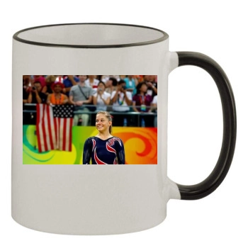 Shawn Johnson 11oz Colored Rim & Handle Mug