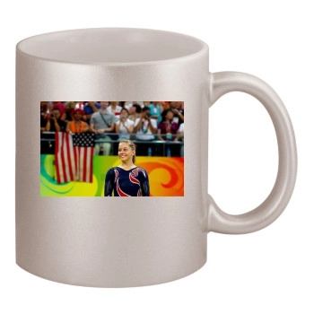 Shawn Johnson 11oz Metallic Silver Mug