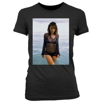 Elizabeth Hurley Women's Junior Cut Crewneck T-Shirt