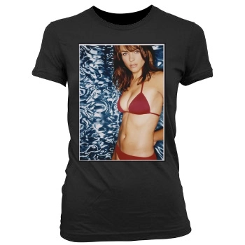 Elizabeth Hurley Women's Junior Cut Crewneck T-Shirt