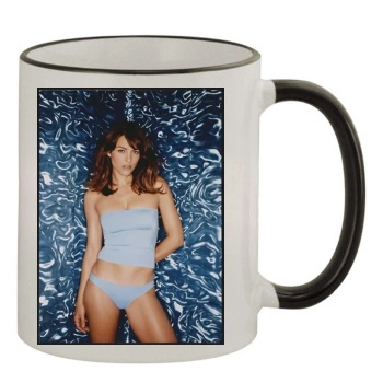 Elizabeth Hurley 11oz Colored Rim & Handle Mug