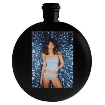 Elizabeth Hurley Round Flask