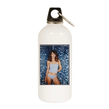 Elizabeth Hurley White Water Bottle With Carabiner