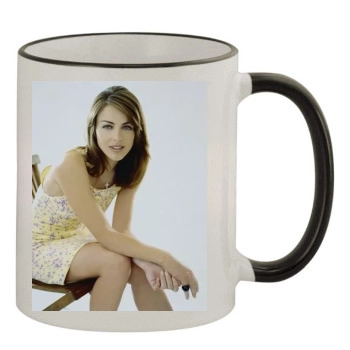 Elizabeth Hurley 11oz Colored Rim & Handle Mug