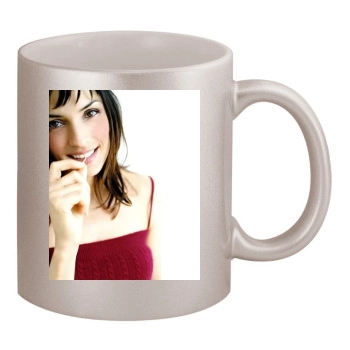 Famke Janssen 11oz Metallic Silver Mug