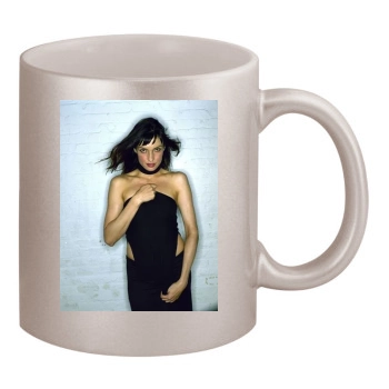 Famke Janssen 11oz Metallic Silver Mug