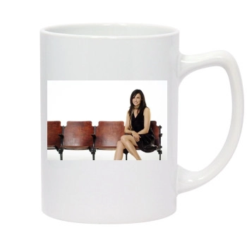 Famke Janssen 14oz White Statesman Mug