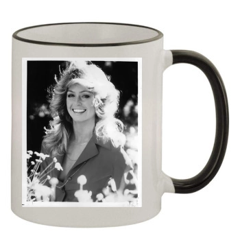 Farrah Fawcett 11oz Colored Rim & Handle Mug