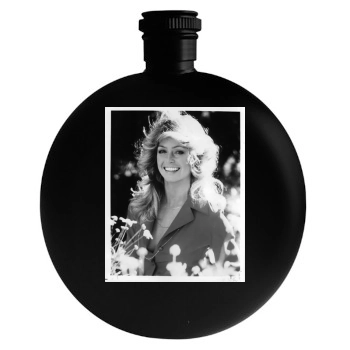 Farrah Fawcett Round Flask