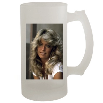 Farrah Fawcett 16oz Frosted Beer Stein