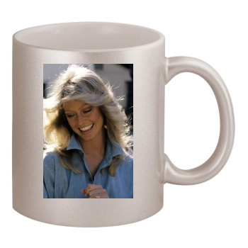 Farrah Fawcett 11oz Metallic Silver Mug