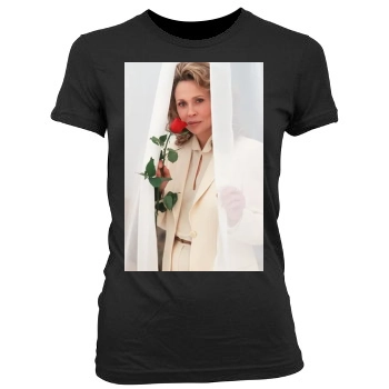 Faye Dunaway Women's Junior Cut Crewneck T-Shirt