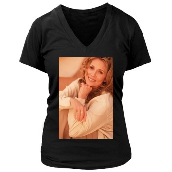 Faye Dunaway Women's Deep V-Neck TShirt