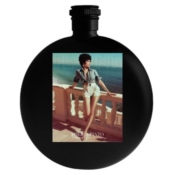 Freida Pinto Round Flask