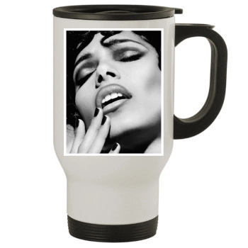 Freida Pinto Stainless Steel Travel Mug