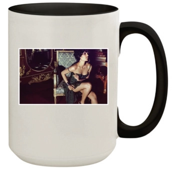 Freida Pinto 15oz Colored Inner & Handle Mug