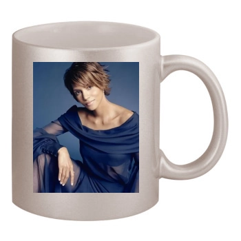 Halle Berry 11oz Metallic Silver Mug