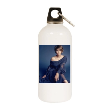 Halle Berry White Water Bottle With Carabiner