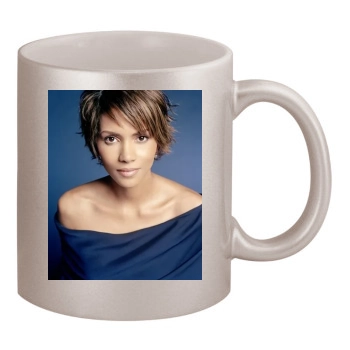 Halle Berry 11oz Metallic Silver Mug