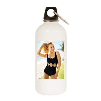 Hayden Panettiere White Water Bottle With Carabiner