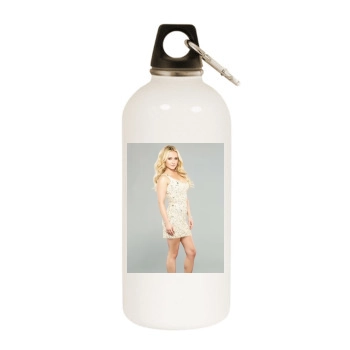 Hayden Panettiere White Water Bottle With Carabiner