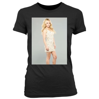 Hayden Panettiere Women's Junior Cut Crewneck T-Shirt