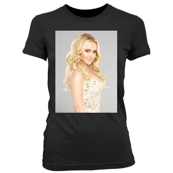 Hayden Panettiere Women's Junior Cut Crewneck T-Shirt