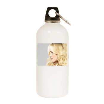 Hayden Panettiere White Water Bottle With Carabiner