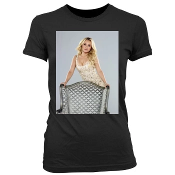 Hayden Panettiere Women's Junior Cut Crewneck T-Shirt